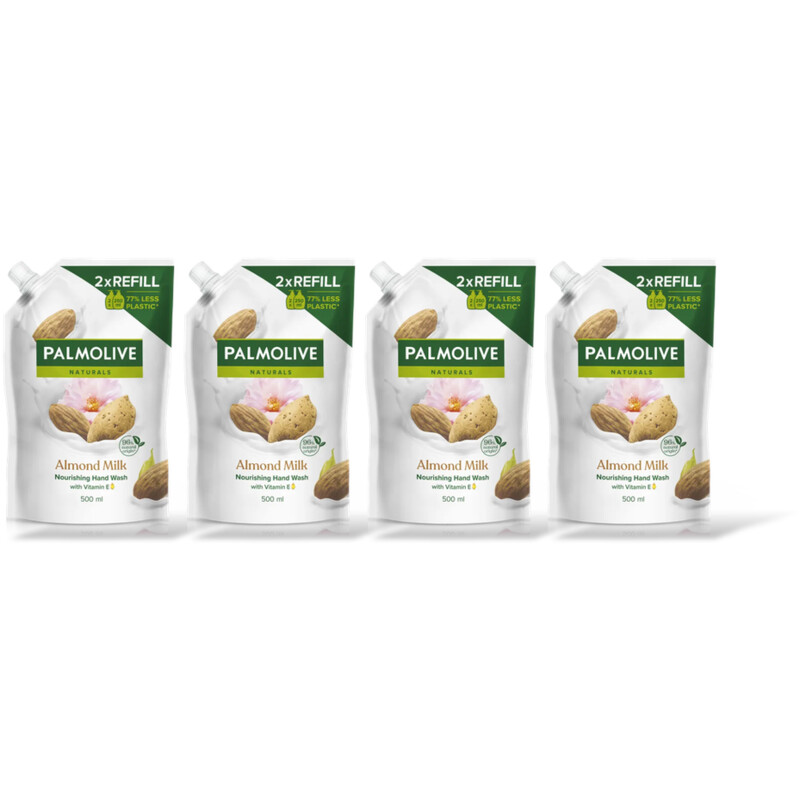 Palmolive Almond en melk navulling 4-pack