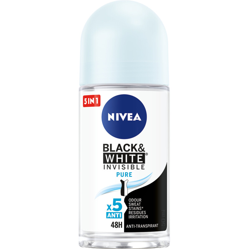 Een afbeelding van NIVEA Black & white pure deodorant roller