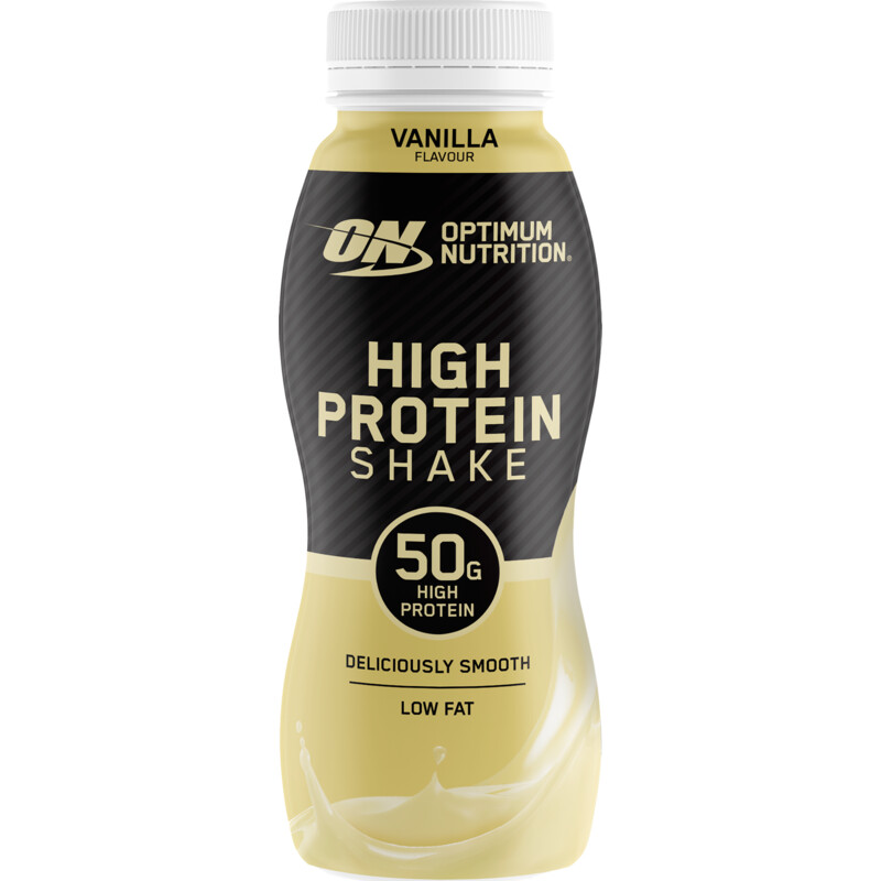Een afbeelding van Optimum Nutrition High protein shake vanilla