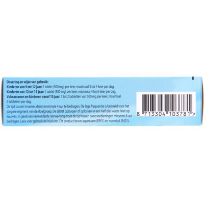 pdp-image-Roter Paracetamol 500 mg smelttabletten
