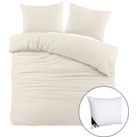 Een afbeelding van Ten Cate Flanellen dbo 140x200/220 beige 1k