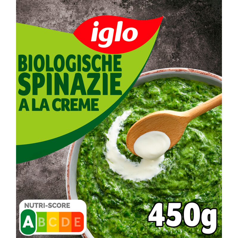 Een afbeelding van Iglo Biologische spinazie à la crème