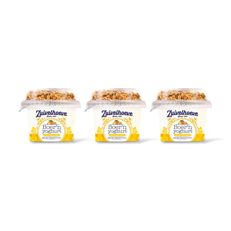 Boer'n yoghurt mango-passie muesli 3-pck