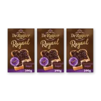De Ruijter Royaal chocoladehagel extra puur 3-pack
