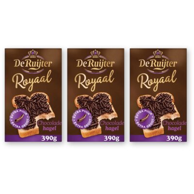 pdp-image-De Ruijter Royaal chocoladehagel extra puur 3-pack
