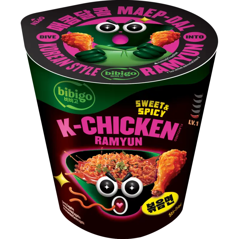 K-chicken ramyun sweet&spicy noodles cup