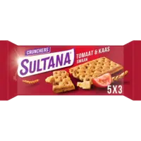 Sultana Crunchers tomaat & kaas