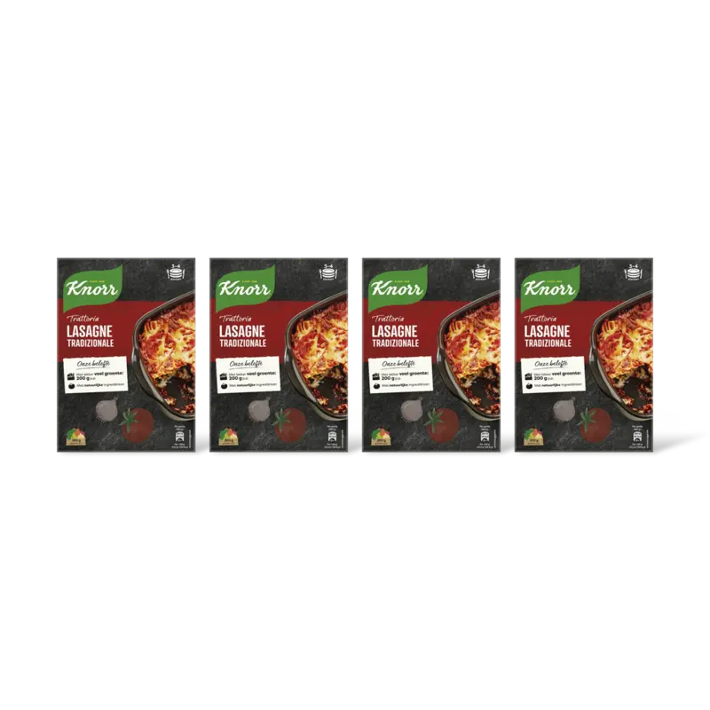 Knorr Tratorria lasagne tradizionale 4-pack