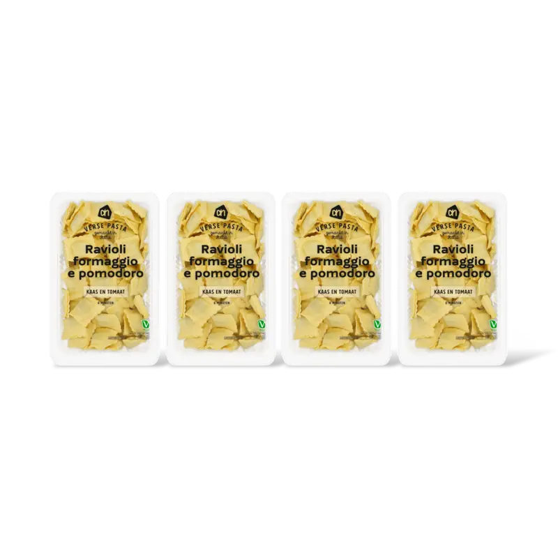 AH Verse ravioli formaggio e pomodoro 4-pck