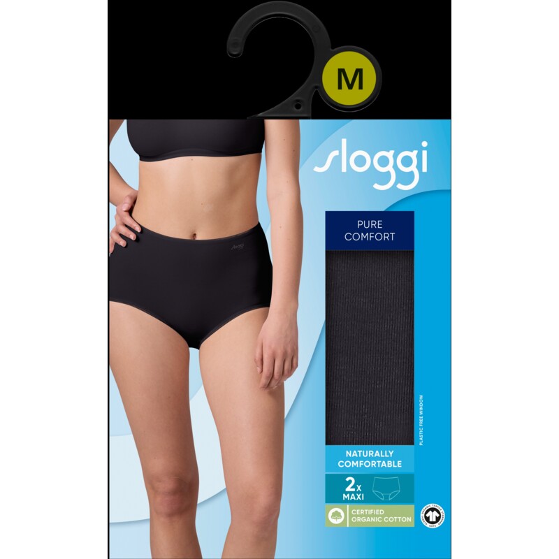Een afbeelding van Sloggi Comfort maxi zwart maat S