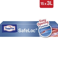 Toppits Safeloc diepvrieszakken 3 liter