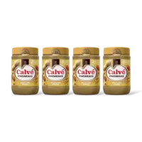 Calvé Pindakaas met stukjes pinda 4-pack