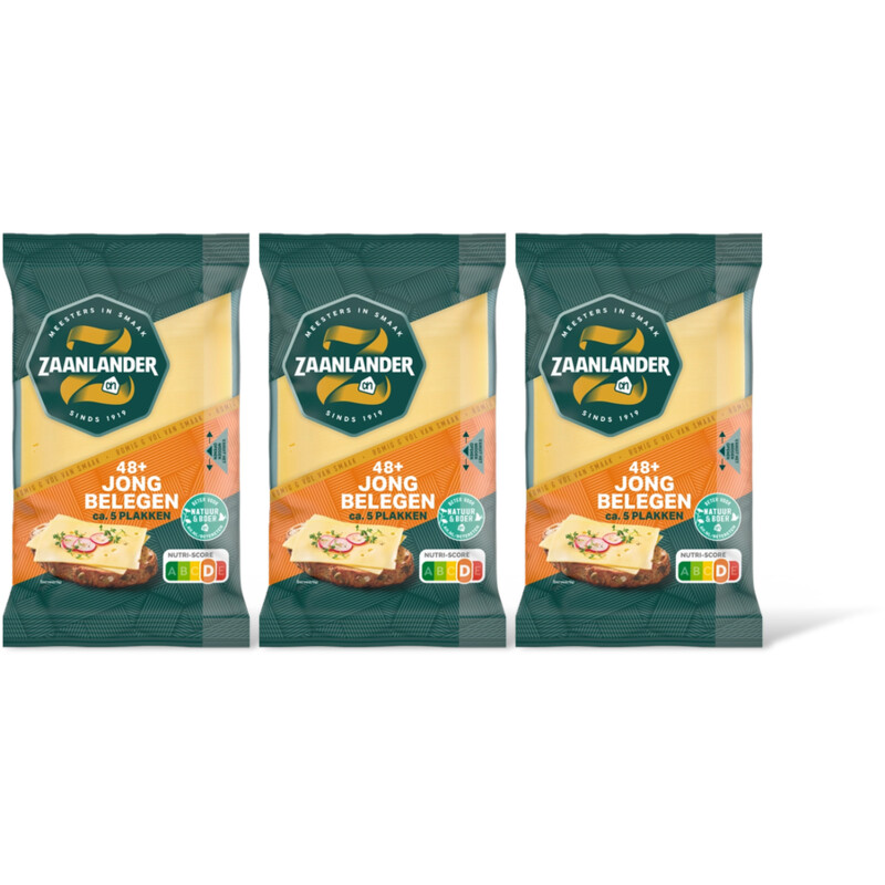 AH Zaanlander Jong belegen 48+ plakken 3-pack