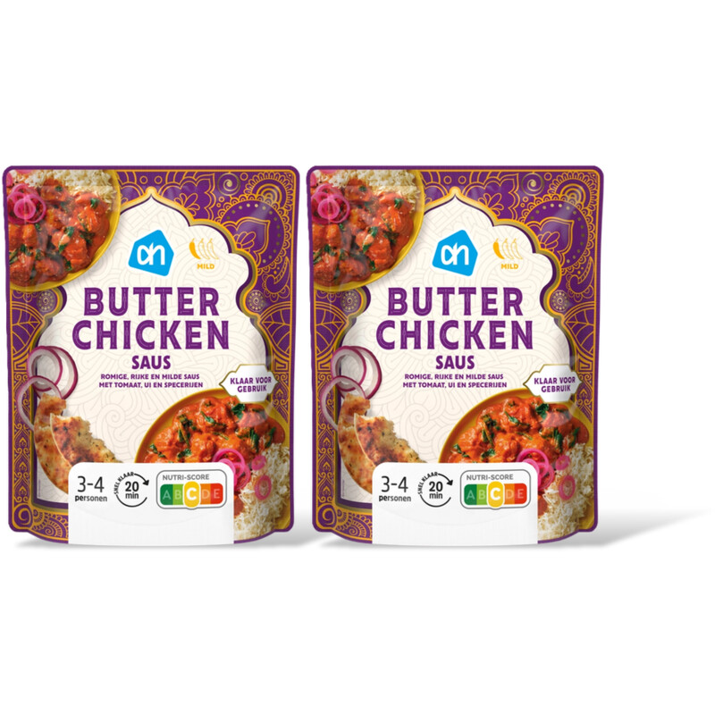 AH Butter chicken saus 2-pack