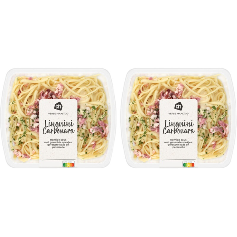 Een afbeelding van AH Linguini carbonara 2-pack