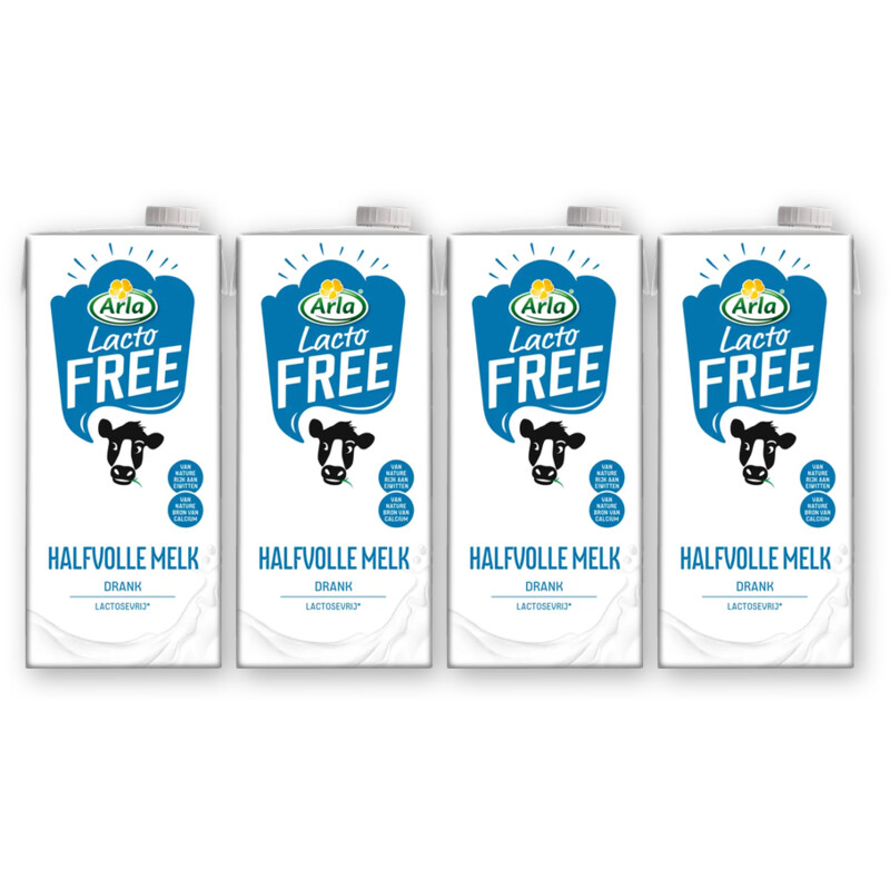 Arla Lactofree halfvolle melk 4-pack