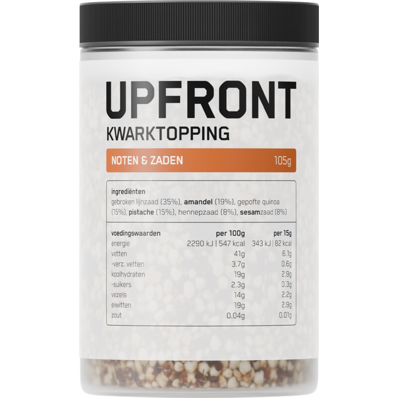 Upfront Kwarktopping noten & zaden