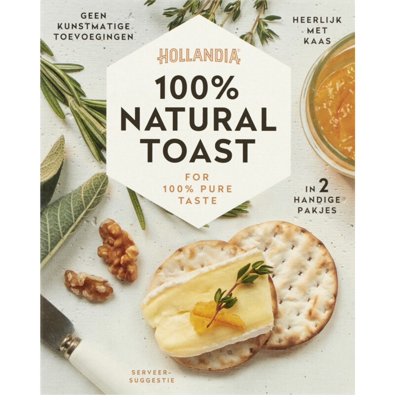 Een afbeelding van Hollandia 100% natural toast
