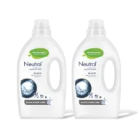 Neutral Wasmiddel zwart donker parfumvrij 2-pack