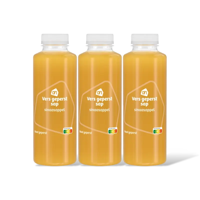 AH Vers geperst sap sinaasappel 3-pack