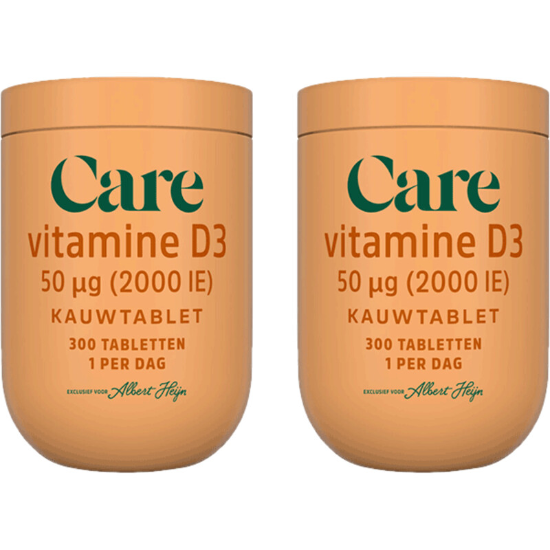 Een afbeelding van Care Vitamine D3 50µg 2-pack