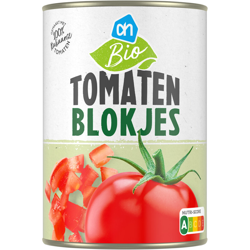 Een afbeelding van AH Biologisch Tomatenblokjes