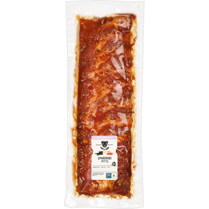 Een afbeelding van AH BBQ spareribs pittig bel