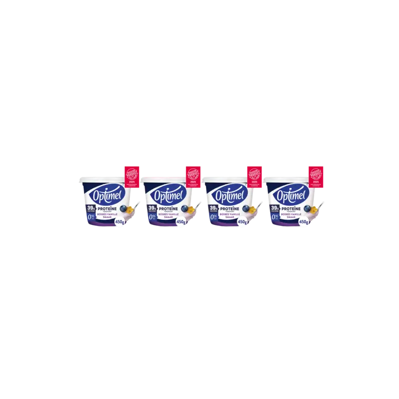 Optimel Proteine yoghurt bosbes vanille 4-pack