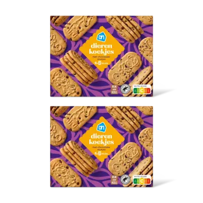pdp-image-AH Dierenkoekjes met chocolade stukjes 2-pk