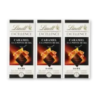 Lindt Excellence karamel zeezout 3-pack
