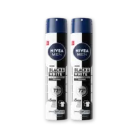 NIVEA Men black & white invisible spray 2-pack