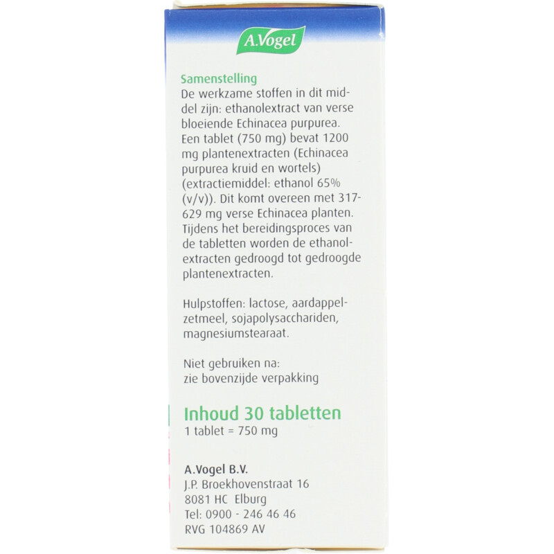 Een afbeelding van A.Vogel Echinaforce sterk 1200mg tabletten
