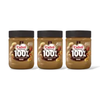 Calvé 100% Naturel pindakaas 3-pack