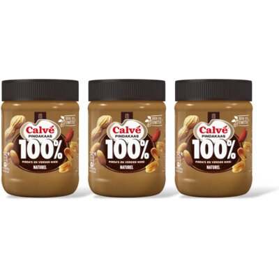 pdp-image-Calvé 100% Naturel pindakaas 3-pack