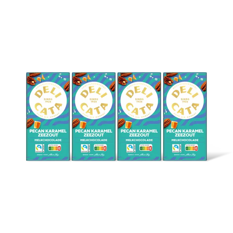 Reep mlkchocola pecan karaml zeezout 4pk