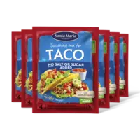 Santa Maria Kruidenmix taco no salt or sugar 6-pack