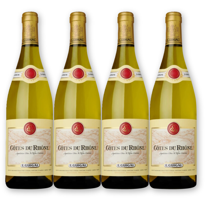 E. Guigal E. Guigal Côtes Rhône Blanc 4 flessen