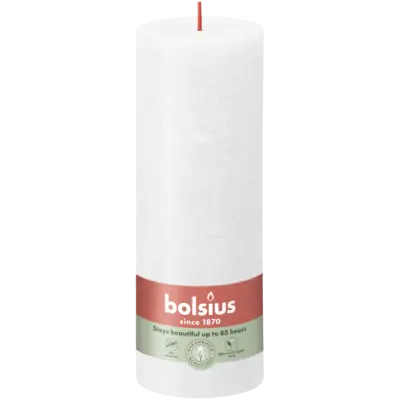 pdp-image-Bolsius Rustieke kaars wit 19cm