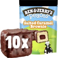 Een afbeelding van Ben & Jerry's Peaces salted caramel brownie