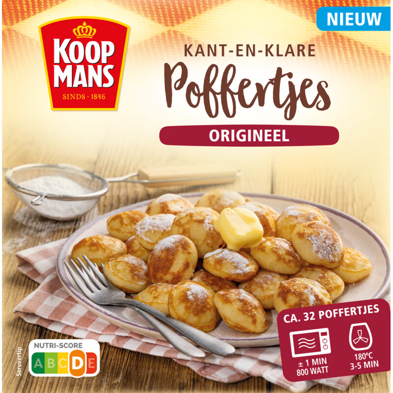Een afbeelding van Koopmans Poffertjes origineel kant-en-klaar