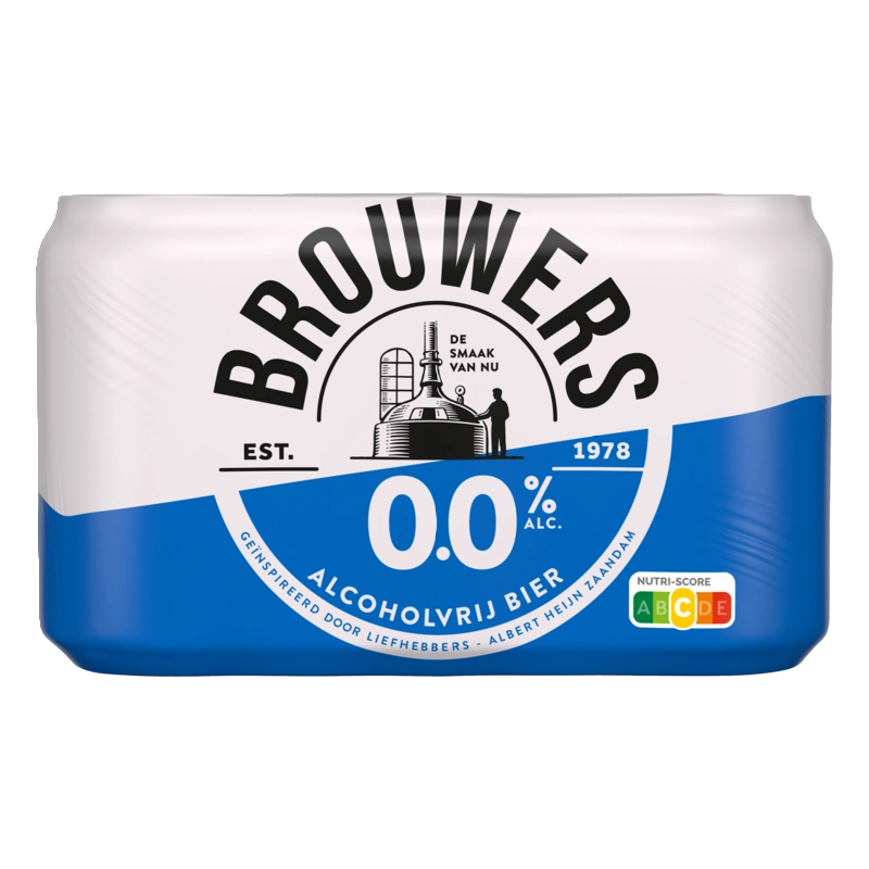 Brouwers Alcoholvrij bier 0.0% 6-pack