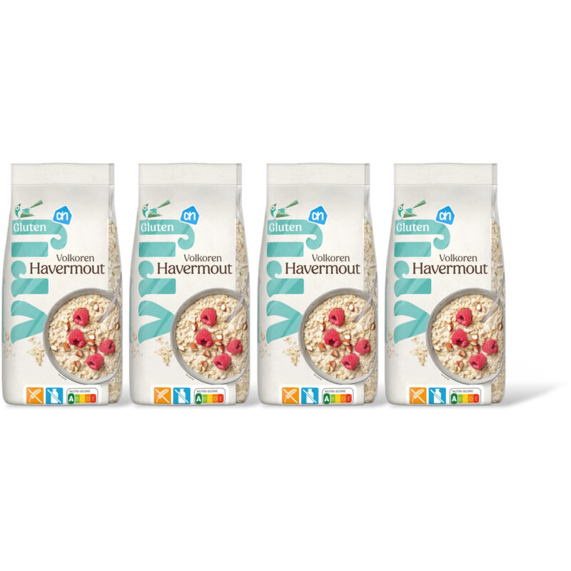 AH Glutenvrij Volkoren havermout 4-pack