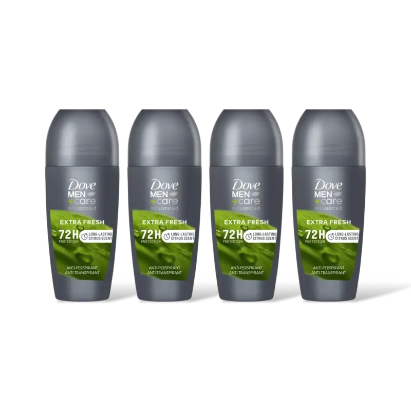 Dove Men+care extra fresh roller 4-pack