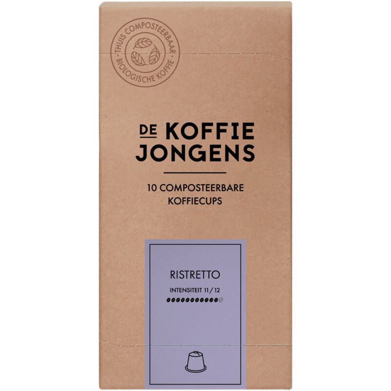 Een afbeelding van De Koffiejongens Ristretto capsules