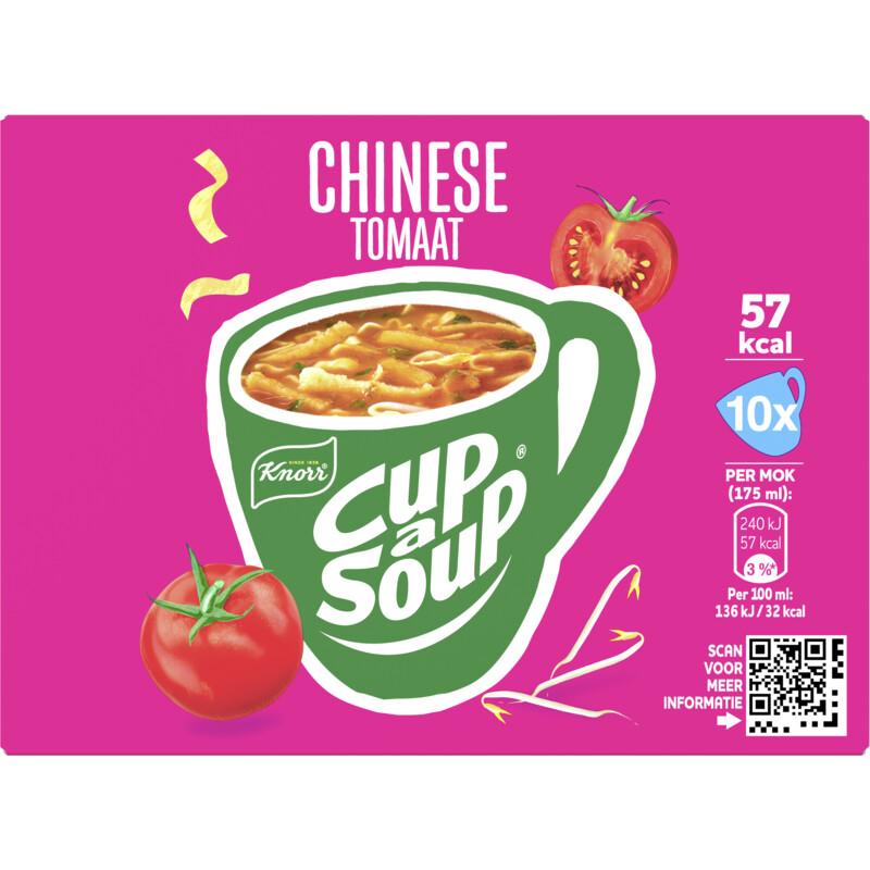 Een afbeelding van Knorr Cup-a-soup Chinese tomaat 10-pack