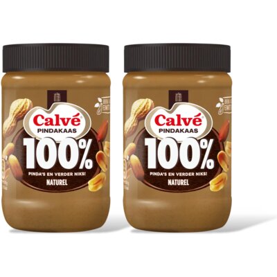 pdp-image-Calvé Pindakaas 100% pinda's fijn 2-pack