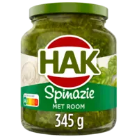 Hak Spinazie met room