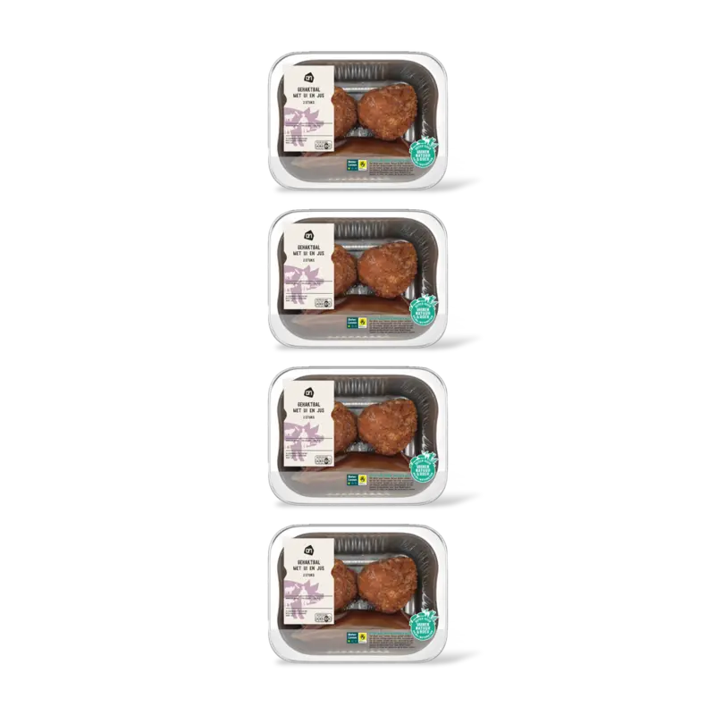 Gehaktbal met ui en jus 4-pack