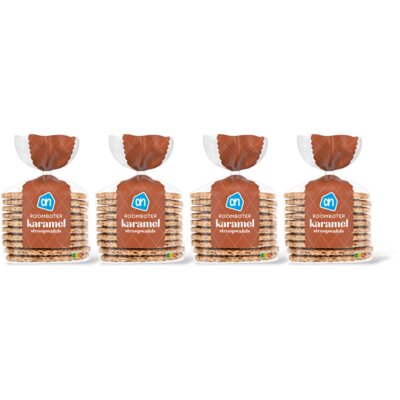pdp-image-AH Roomboter karamel stroopwafels 4-pack