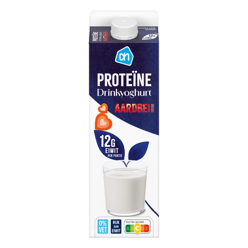 Proteïne drinkyoghurt aardbeismaak